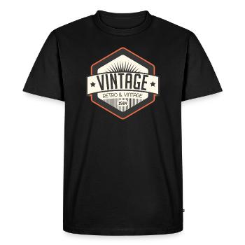 Insigne Vintage 1984 Rétro - T-shirt Premium bio Homme - noir - Devant - Nico (187cm)