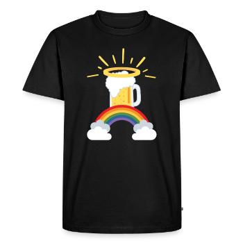 Holy Beer - Men's Premium Organic T-Shirt - black - Front - Nico (187cm)