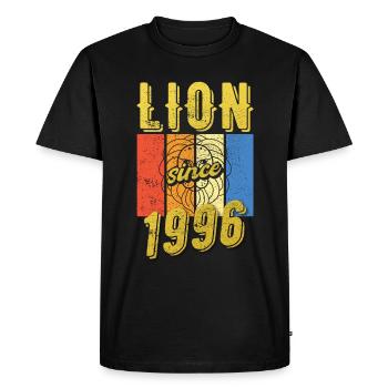 Léo 1996 Zodiac Cadeau d’anniversaire - T-shirt Premium bio Homme - noir - Devant - Nico (187cm)