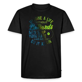 Pool Billiard Billiards Player - Men's Premium Organic T-Shirt - black - Front - Nico (187cm)