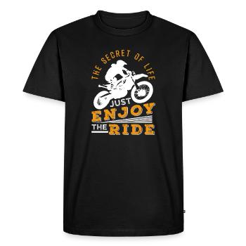 Motocross - Men's Premium Organic T-Shirt - black - Front - Nico (187cm)