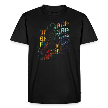 Motocross - Men's Premium Organic T-Shirt - black - Front - Nico (187cm)