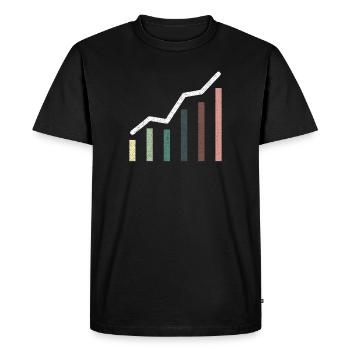 Shares - Men's Premium Organic T-Shirt - black - Front - Nico (187cm)
