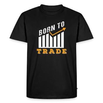 Shares - Men's Premium Organic T-Shirt - black - Front - Nico (187cm)
