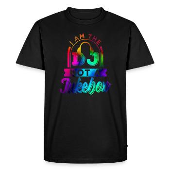 Dj - T-shirt Premium bio Homme - noir - Devant - Nico (187cm)