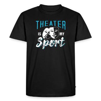 Théâtre - T-shirt Premium bio Homme - noir - Devant - Nico (187cm)