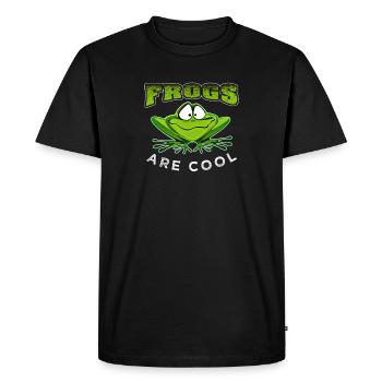 Frosch - T-shirt Premium bio Homme - noir - Devant - Nico (187cm)