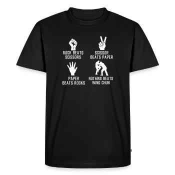 Wing Chun - T-shirt Premium bio Homme - noir - Devant - Nico (187cm)