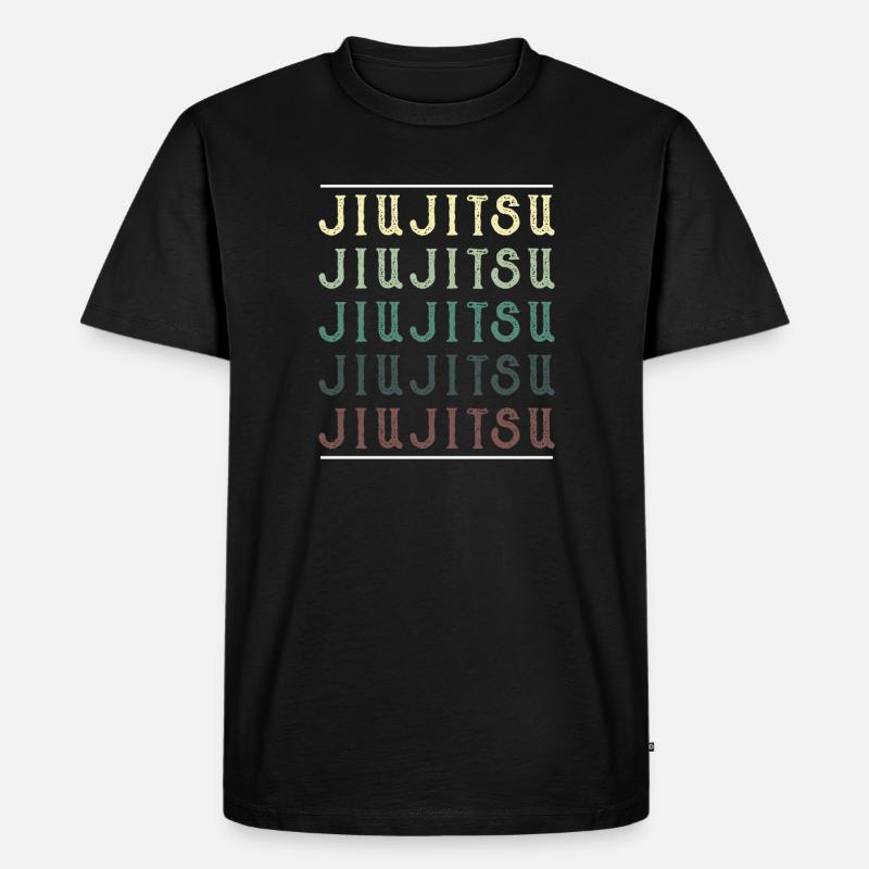 Jiu Jitsu - Männer Premium Bio T-Shirt - Schwarz