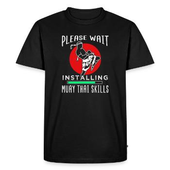 Muay Thai - T-shirt Premium bio Homme - noir - Devant - Nico (187cm)