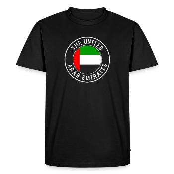 Émirats arabes unis - T-shirt Premium bio Homme - noir - Devant - Nico (187cm)