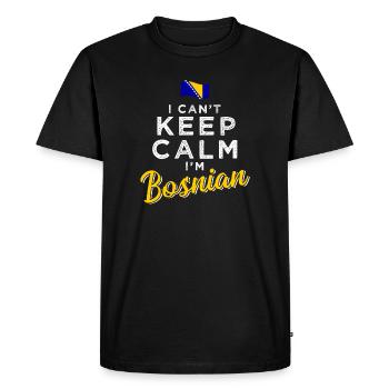 Bosnie-Herzégovine - T-shirt Premium bio Homme - noir - Devant - Nico (187cm)