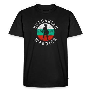 Bulgarie - T-shirt Premium bio Homme - noir - Devant - Nico (187cm)