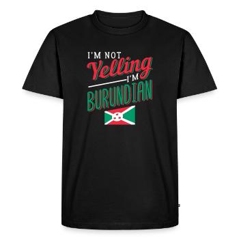 Burundi - T-shirt Premium bio Homme - noir - Devant - Nico (187cm)