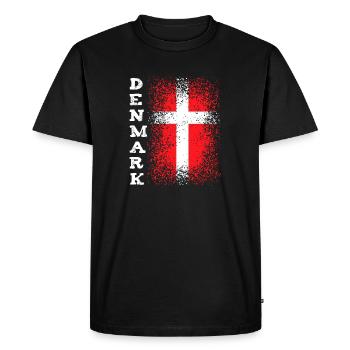 Danemark Pavillon - T-shirt Premium bio Homme - noir - Devant - Nico (187cm)