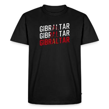 Gibraltar - Men's Premium Organic T-Shirt - black - Front - Nico (187cm)