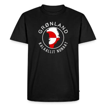 Greenland - Men's Premium Organic T-Shirt - black - Front - Nico (187cm)