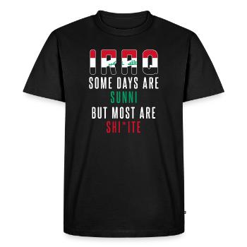 Irak - T-shirt Premium bio Homme - noir - Devant - Nico (187cm)