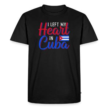 Cuba - T-shirt Premium bio Homme - noir - Devant - Nico (187cm)