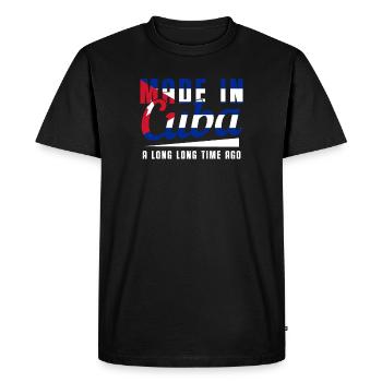 Kuba - Männer Premium Bio T-Shirt - Schwarz - Vorne - Nico (187cm)