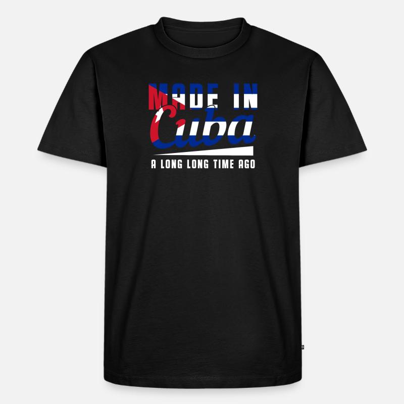 Kuba - Männer Premium Bio T-Shirt - Schwarz
