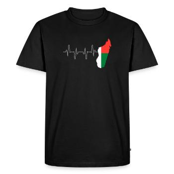 Madagascar - Men's Premium Organic T-Shirt - black - Front - Nico (187cm)