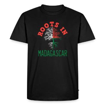 Madagascar - Men's Premium Organic T-Shirt - black - Front - Nico (187cm)