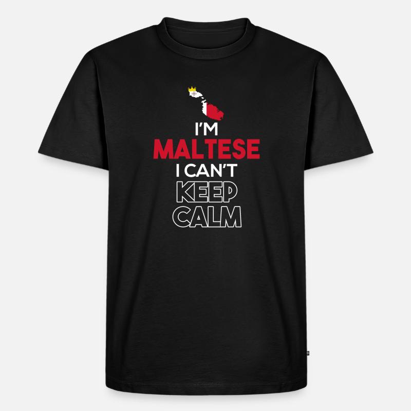 Malta - Männer Premium Bio T-Shirt - Schwarz