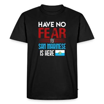 Saint-Marin - T-shirt Premium bio Homme - noir - Devant - Nico (187cm)
