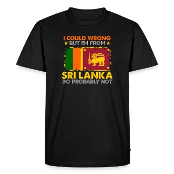 Sri Lanka - T-shirt Premium bio Homme - noir - Devant - Nico (187cm)