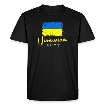Ukraine - Men's Premium Organic T-Shirt - black - Front - Nico (187cm)