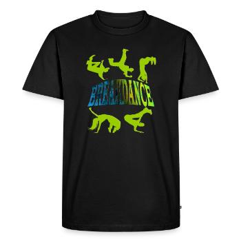 Breakdance - Men's Premium Organic T-Shirt - black - Front - Nico (187cm)