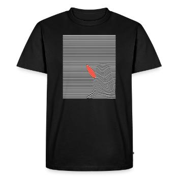 Surf des vagues - T-shirt Premium bio Homme - noir - Devant - Nico (187cm)