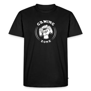 Main du contrôleur de zone de jeu - T-shirt Premium bio Homme - noir - Devant - Nico (187cm)