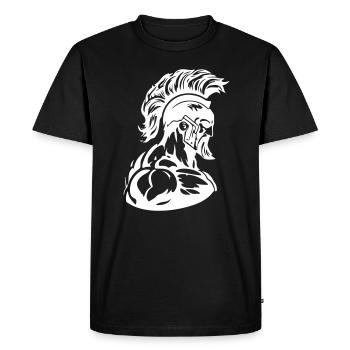 Muscles de gladiateurs guerriers spartiates - T-shirt Premium bio Homme - noir - Devant - Nico (187cm)