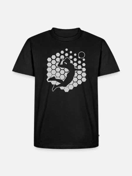 Women's volleyball - Men's Premium Organic T-Shirt - black
