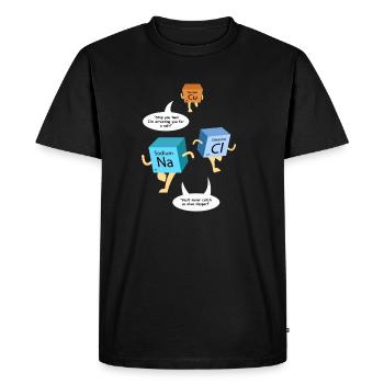 Arreté For A Salt Chemistry Gag - T-shirt Premium bio Homme - noir - Devant - Nico (187cm)