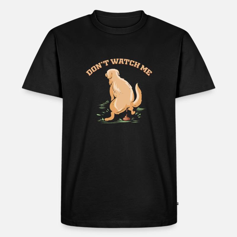 Kackender Labrador - Hunde Geschenk - Männer Premium Bio T-Shirt - Schwarz