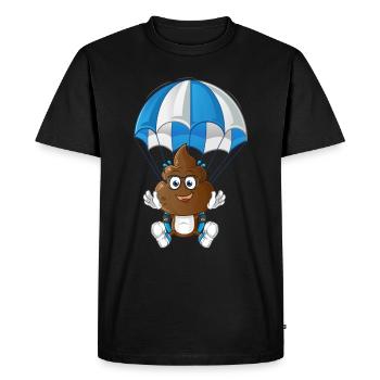 parachute - T-shirt Premium bio Homme - noir - Devant - Nico (187cm)