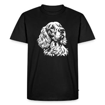 Cocker Spaniel - Fan de chiens - T-shirt Premium bio Homme - noir - Devant - Nico (187cm)