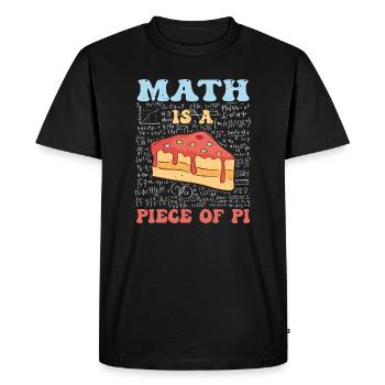 Les mathématiques sont un morceau de Pi Day et un amateur de mathématiques - T-shirt Premium bio Homme - noir - Devant - Nico (187cm)