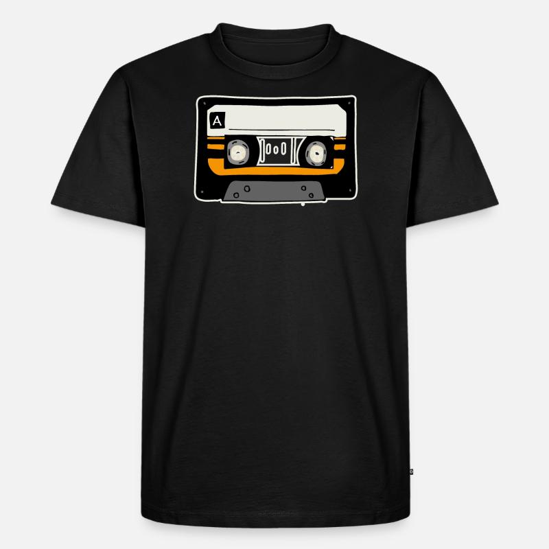 Cassette FOR SELF-WRITING - Men's Premium Organic T-Shirt - black