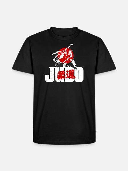 Judo - Männer Premium Bio T-Shirt - Schwarz