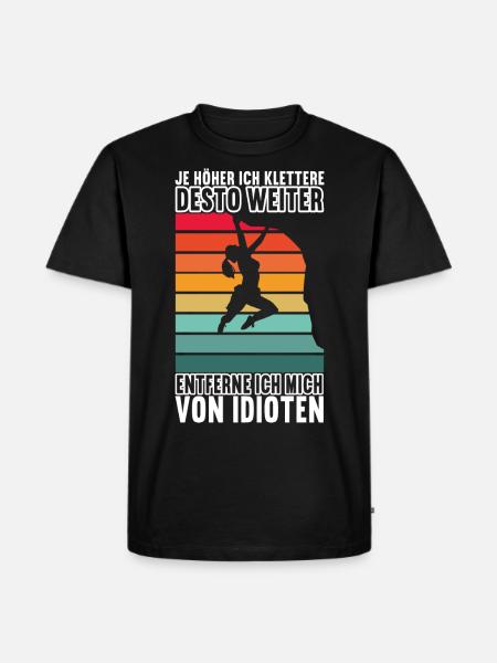 Klettern Kletterer - Männer Premium Bio T-Shirt - Schwarz