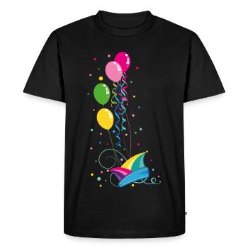 Carnival Mardi Gras Fool Cap Balloon Carnival - Men's Premium Organic T-Shirt - black - Front - Nico (187cm)