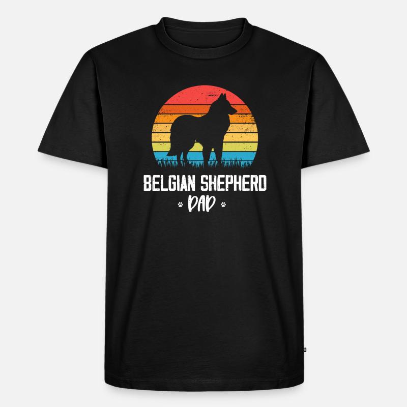 Belgischer Schäferhund - Männer Premium Bio T-Shirt - Schwarz
