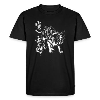BORDER COLLIE Herding Dog Herding Dogs Wilsigns Agiltiy - Men's Premium Organic T-Shirt - black - Front - Nico (187cm)