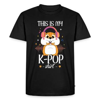 Hamster K-Pop - T-shirt Premium bio Homme - noir - Devant - Nico (187cm)