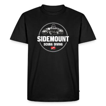 Sidemount Diver Gift Diving - Men's Premium Organic T-Shirt - black - Front - Nico (187cm)