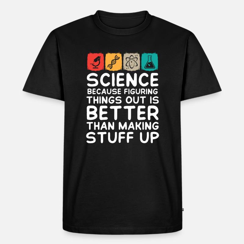 Science is Real - Männer Premium Bio T-Shirt - Schwarz